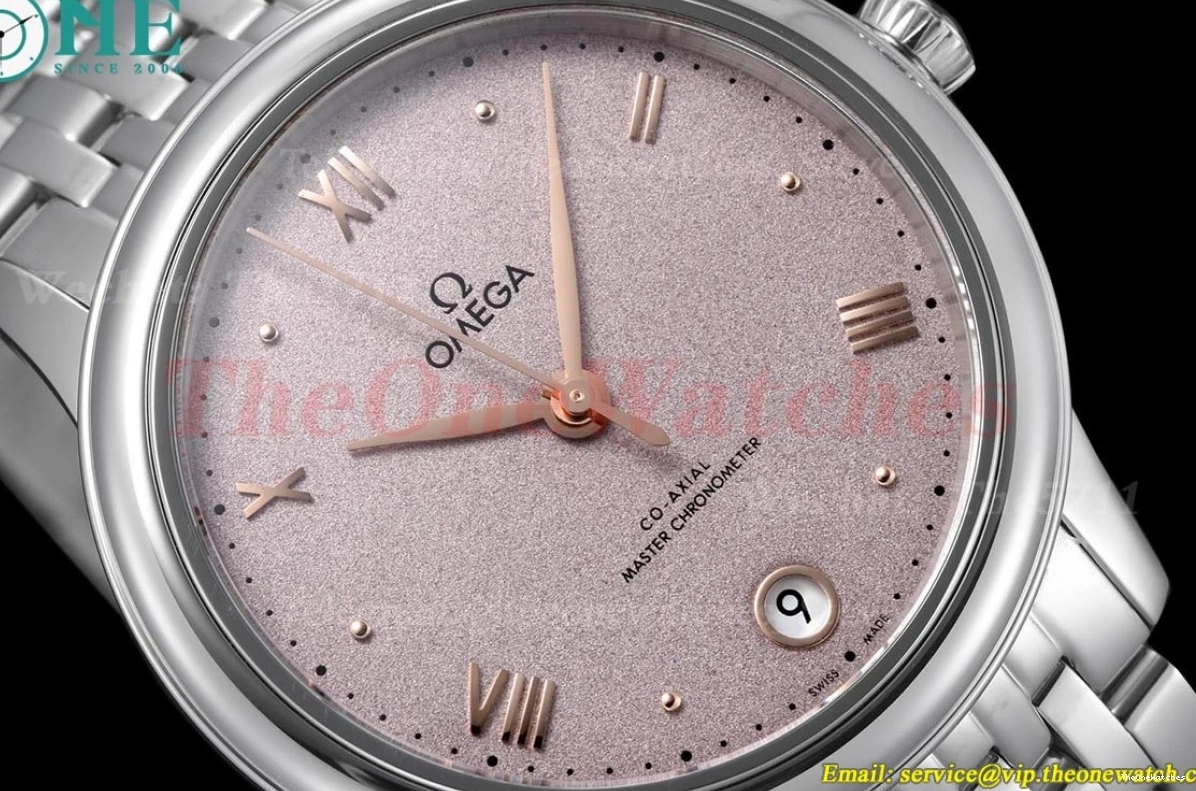 SS VSF De 34mm SS A8800 Ville Ladies Prestige Pink Dial 0413